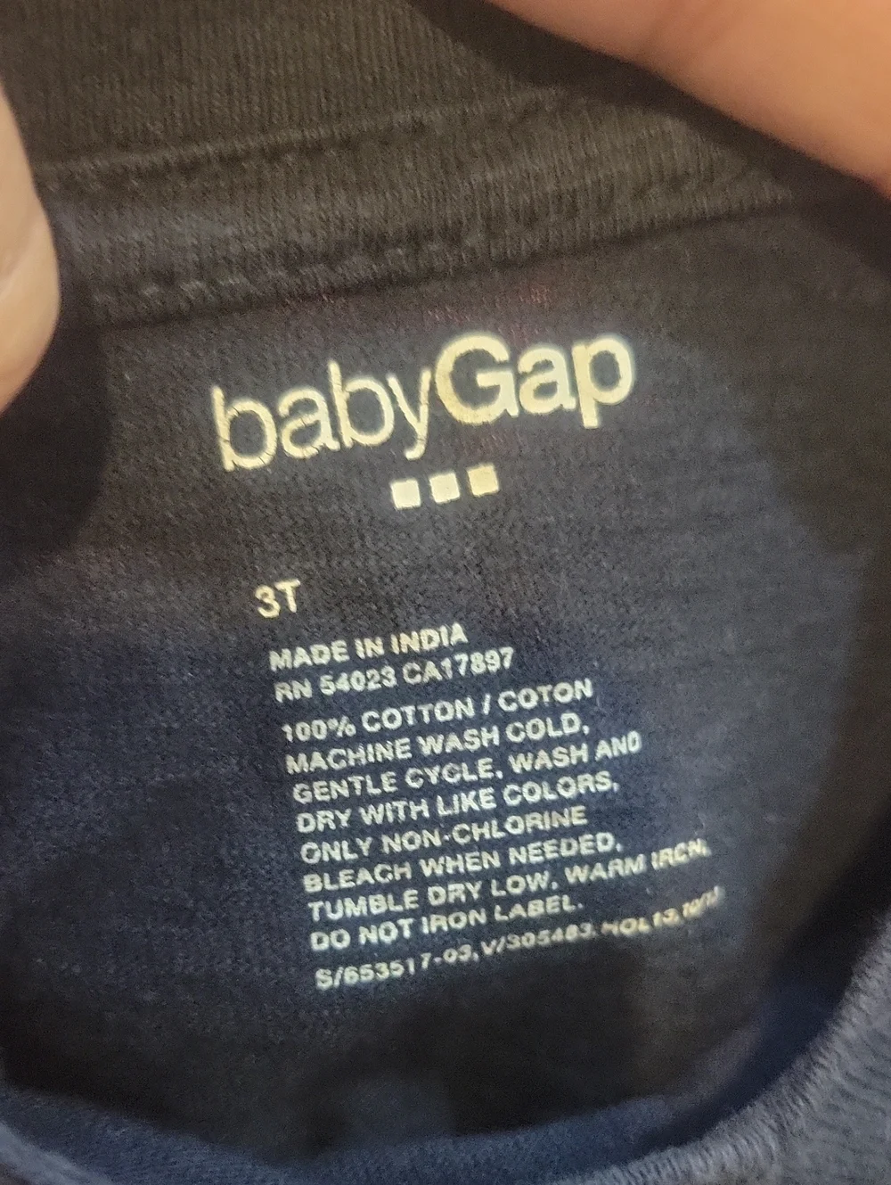 babyGAP Long Sleeve T-shirts Set of 2 Red/Blue Size 3T